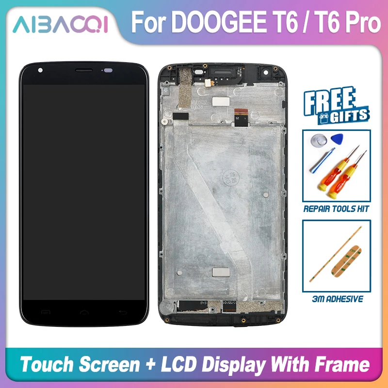 AiBaoQi Новый 5 дюймовый сенсорный экран + 1280X720 ЖК дисплей рамка в сборе замена Для
