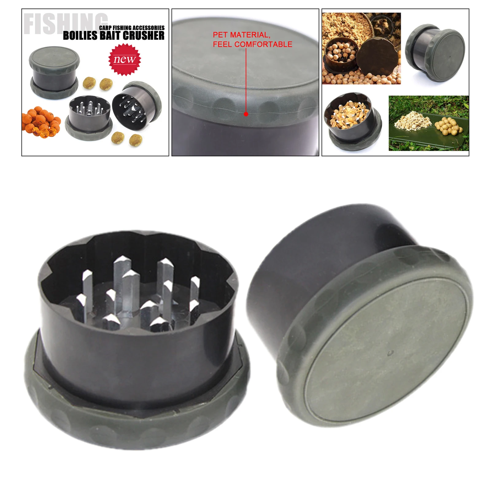 

Durable Fishing Boilie Baits Crusher Pellets Bait Grinder Fishing Tackles