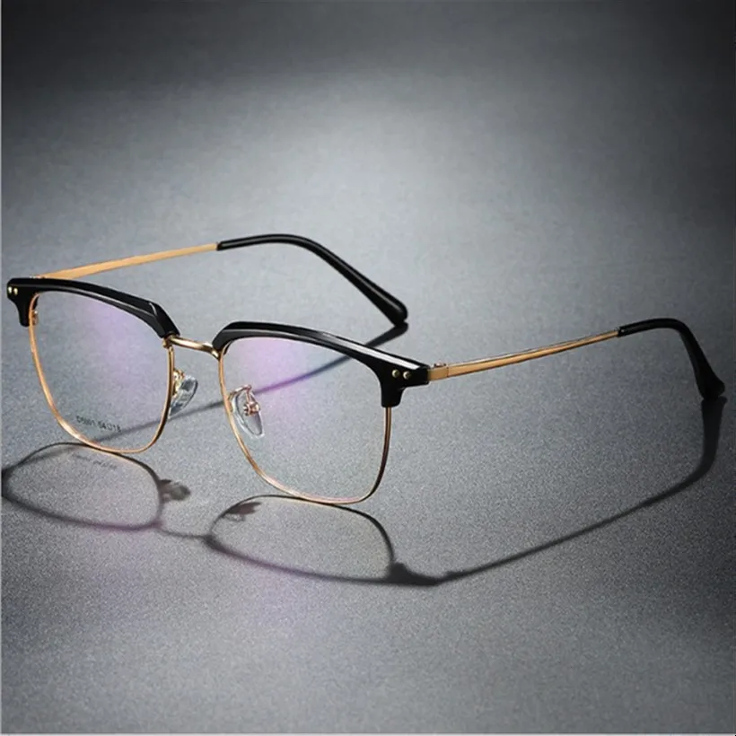 Очки XojoX мужские с полуободковой оправой оптические брендовые дизайнерские