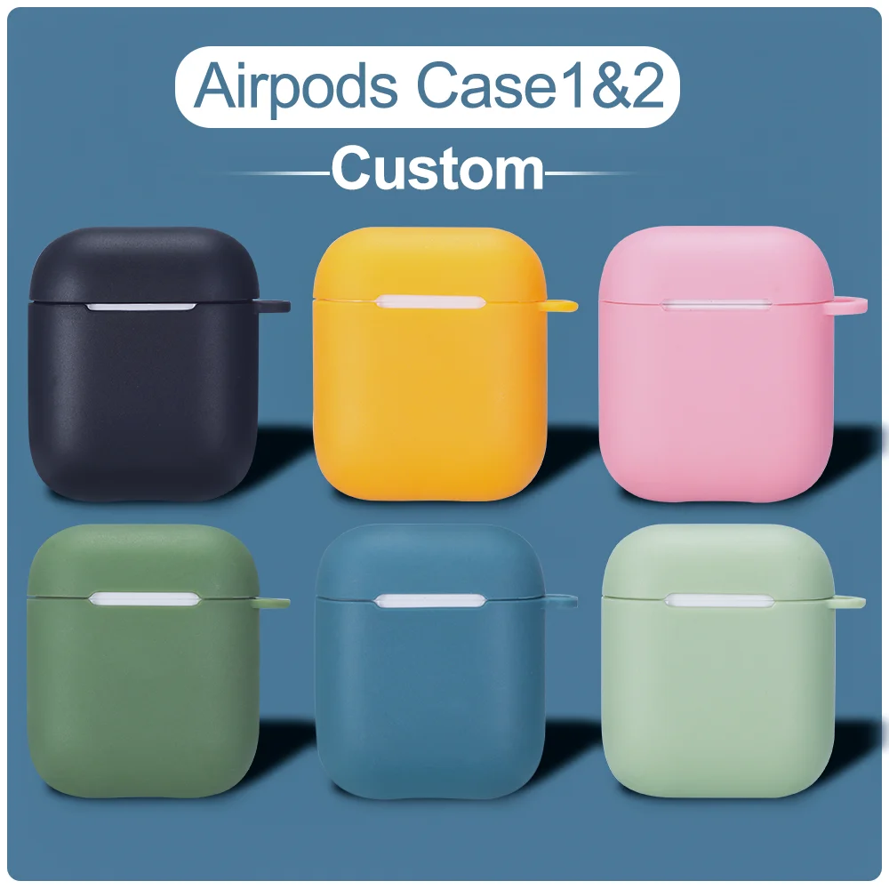Чехол для Airpods самодельный чехол с именем под заказ мягкий силиконовый