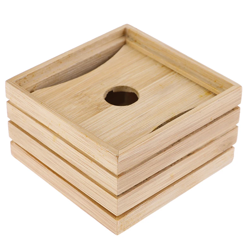 

Portable Bamboo Soap Dishes Creative Simple Manual Drain Soap Box Bathroom Bathroom Soap Box Wooden Soap Tray Holder