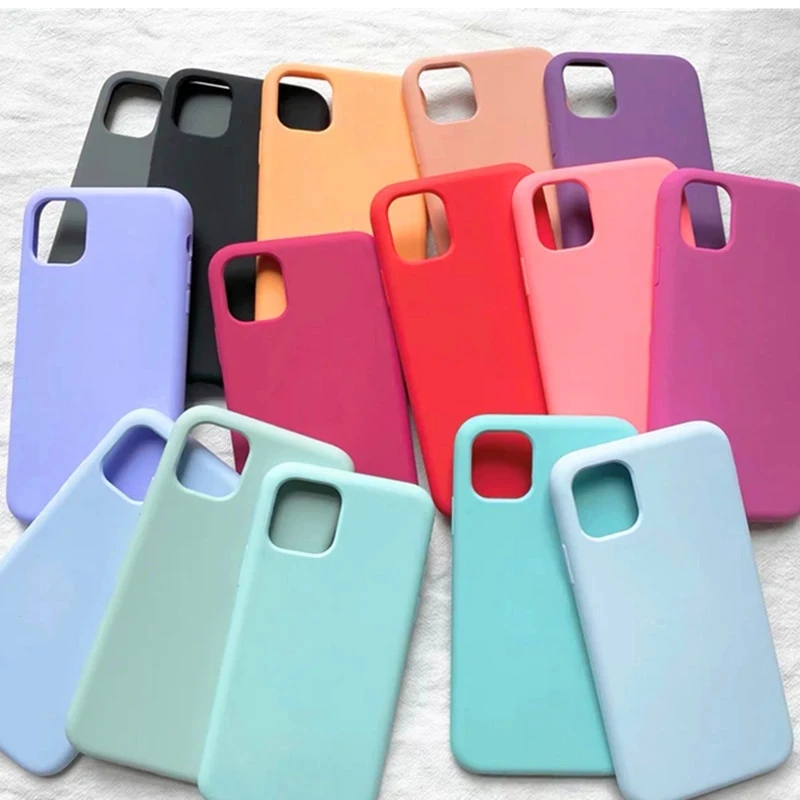 

Original Official Silicone Case For iPhone 11 12 Pro Max Mini Cover Liquid Cases For Apple iPhone 7 8 Plus 6 6s X XS XR SE 2020