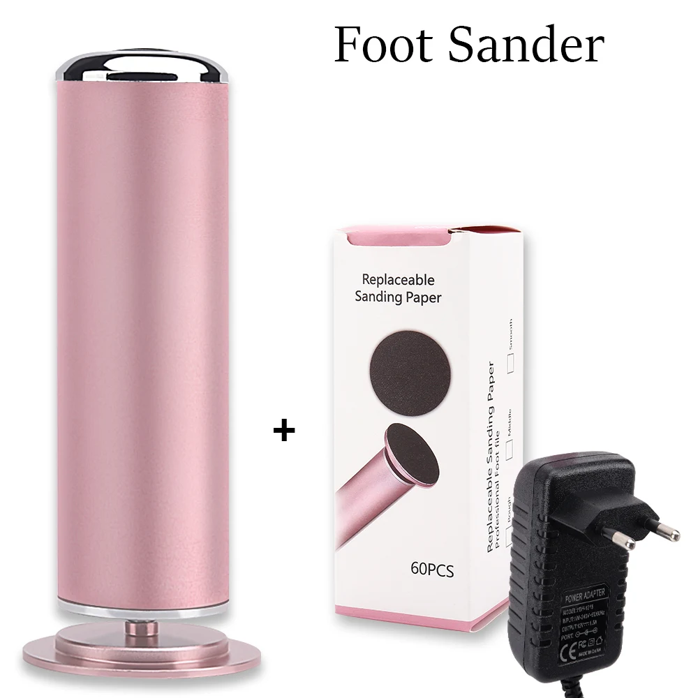 Electric Foot Grinder Heel File Grinding Exfoliator Pedicure Machine Dead Skin Callus Remover Feet Care Tools | Красота и здоровье