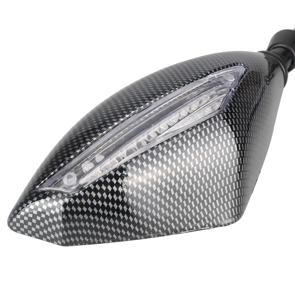 

For Aprilia Ducati Honda Suzuki Kawasaki Yamaha KTM Universal 10mm End Motorcycle Rear View Side Wing Mirrors