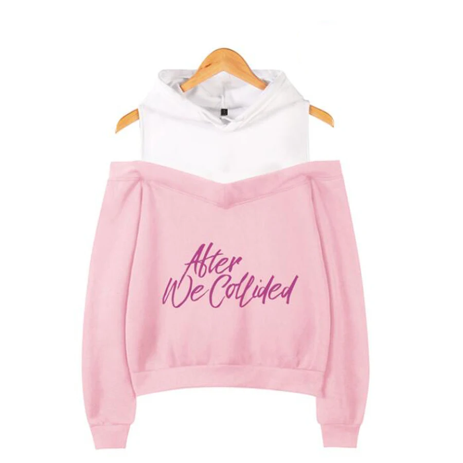 

Movie After We Collided Women Hoodie Sweatshirt Streetwear Hip Hop Long Sleeve Sexy Off Shoulder Fleece Hooded Jacket Female