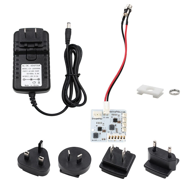 

12V Power Supply for Sega Saturnpsu Console Power Supply Replace US Plug EU Plug AU Plug UK plug