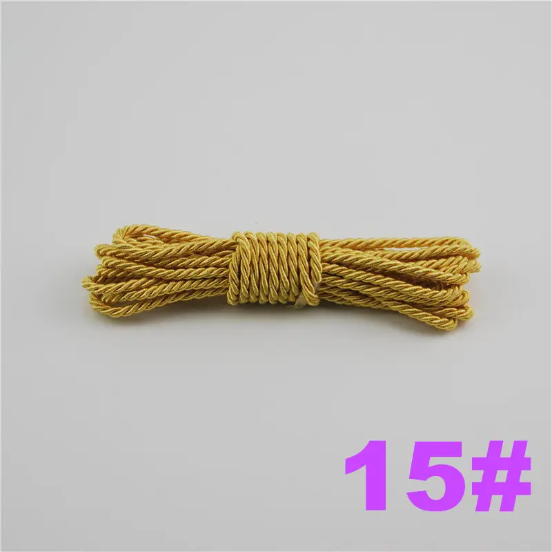 15 FASMILEY DIY Cord Jewelry findings 3 мм плетеный Канат мульти сплошной Цвет витая нить DIY аксессуары строка товарами на расстоянии до 20 м DS217 - Цвет: 15