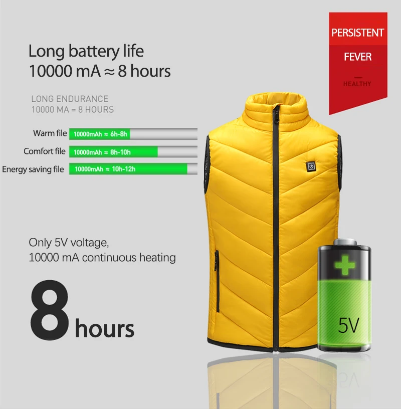 

2020 New Winter Children Heating Vests with Port Plug-in USB Charge Hiking Electric Heated Warm Cotton Vest Camp Thermal Cloth