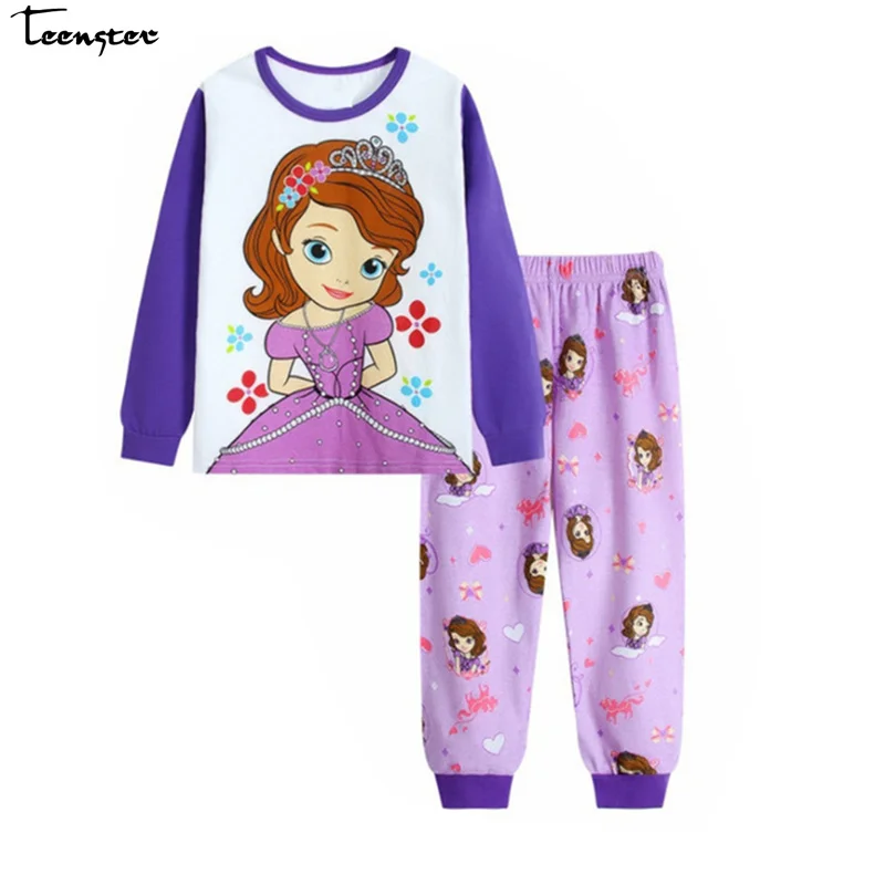 Winter Baby Girl Minnie Mouse Christmas Pajama Princess Sofia Duck Toddler Kids Clothes Fall SleepWear Boys Pajamas Sets |