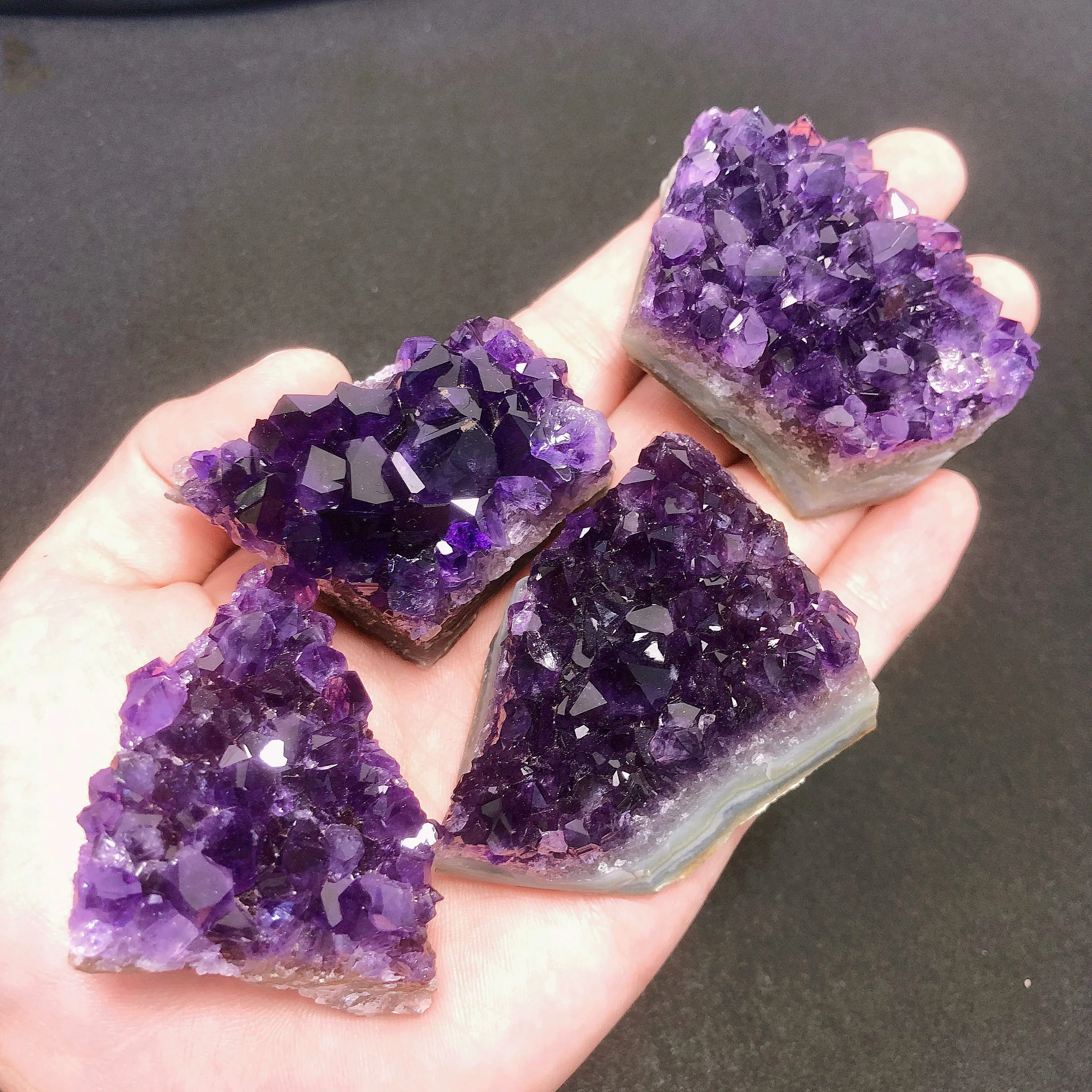 

1pc Natural Dream Amethyst Quartz Crystal Cluster Specimen Healing