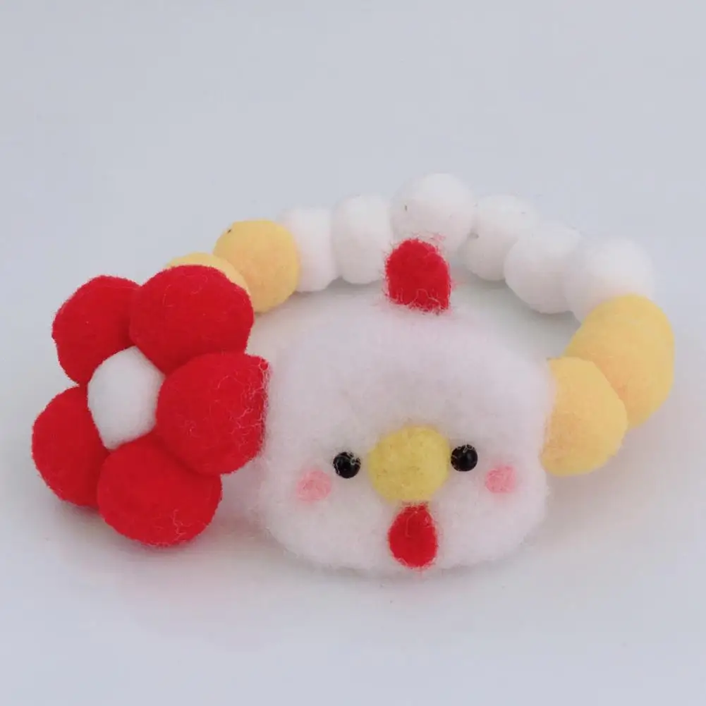 

Fashion Pet Collar Animal Decor Woolen Yarn Colorful Breakaway Hairball Cat Necklace Pet Neckerchief Cat Neck Collar