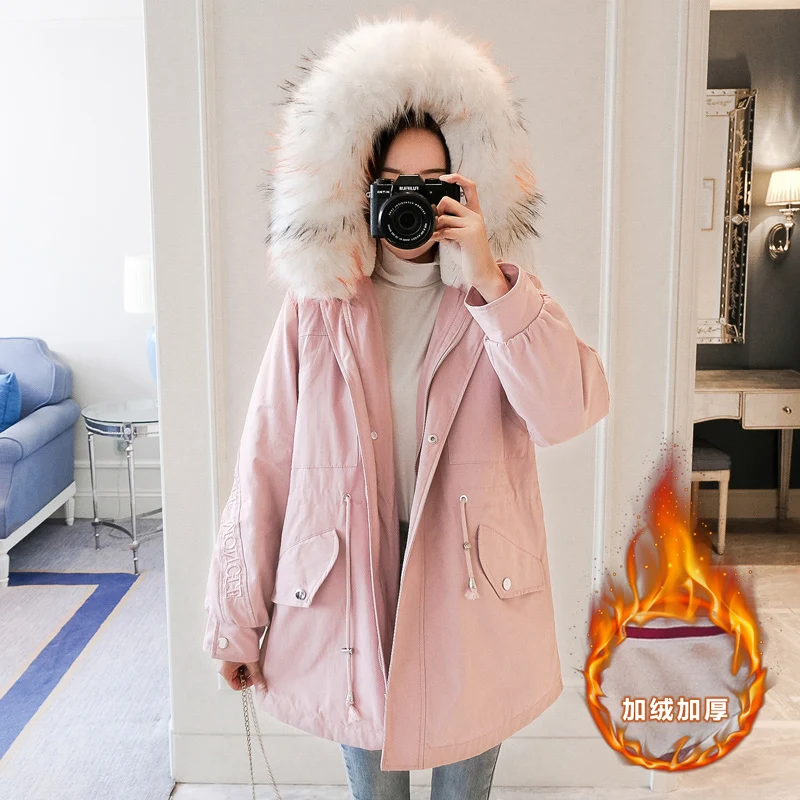 204# Autumn Winter Thicken Warm Cotton padded Maternity Coats Korean Fashion Loose Outwear Clothes for Pregnant Women Pregnancy