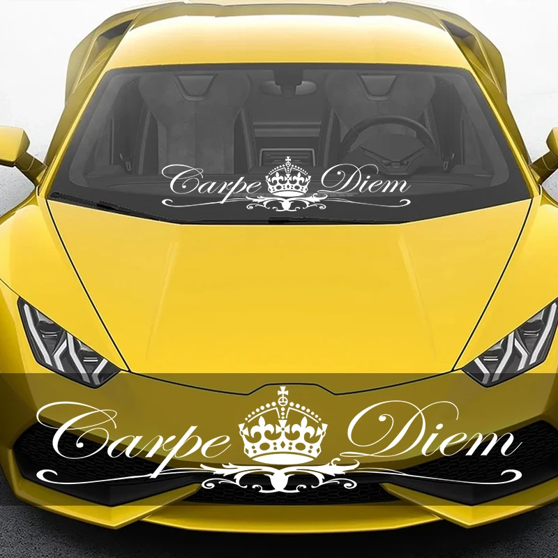 

Die-cut Vinyl Decal Carpe Diem Car Sticker Waterproof Auto Decors on Car Body Bumper Rear Window 50cm*11cm