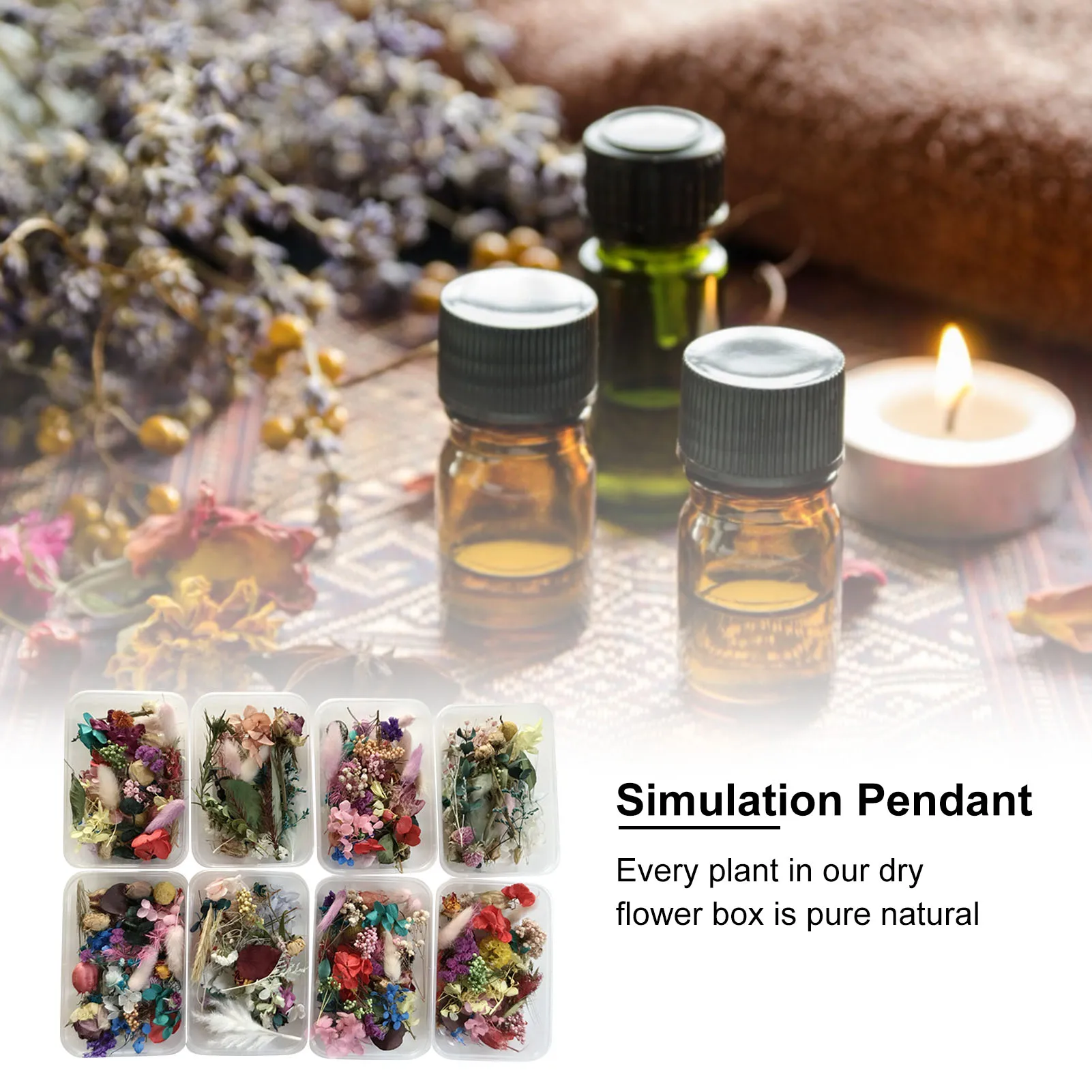 Набор для самостоятельного изготовления сушеных цветов натуральные