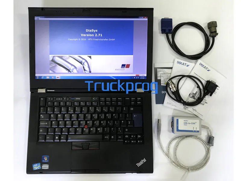 Диагностический комплект для MTU (USB-CAN) диагностический кабель MDEC ADEC + ноутбук T420