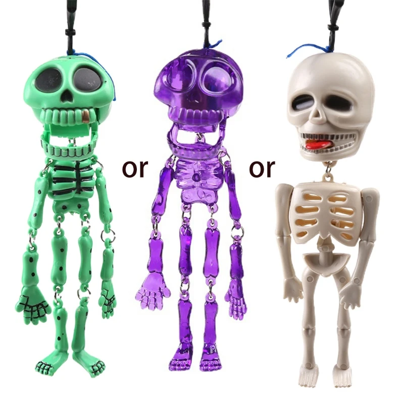 

Plastic Scary Skeleton Accessories Ornaments Home Study Decoration Handsize Halloween Decor Gift Halloween Presents