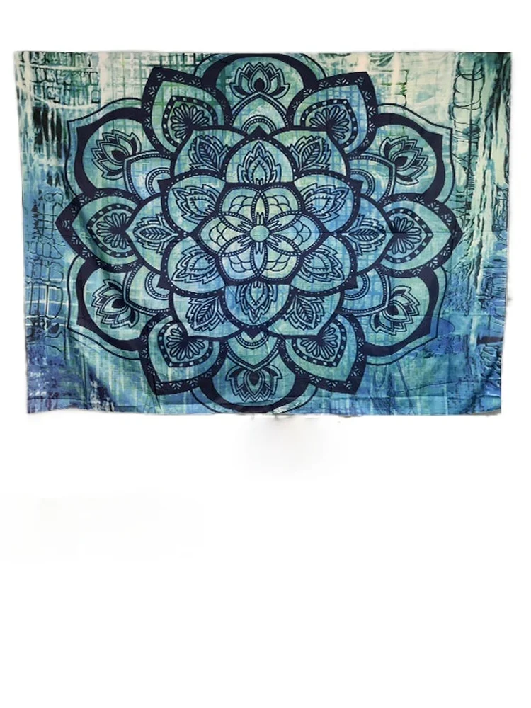 Индийский гобелен с мандалой Подвесной Настенный Коврик для песчаного пляжа