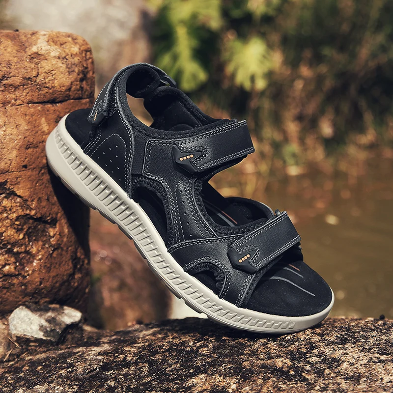 Лидер продаж сандалии новая модная летняя обувь мужская повседневная пляжная