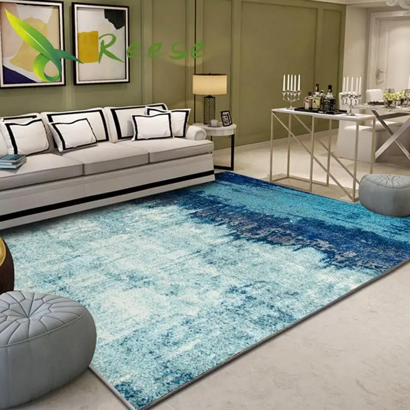 Alibaba Chinese-style Abstract Geometry Floor Carpets Rug Modern For Living Room Non-slip Antifouling Carpet For Bedroom Parlor