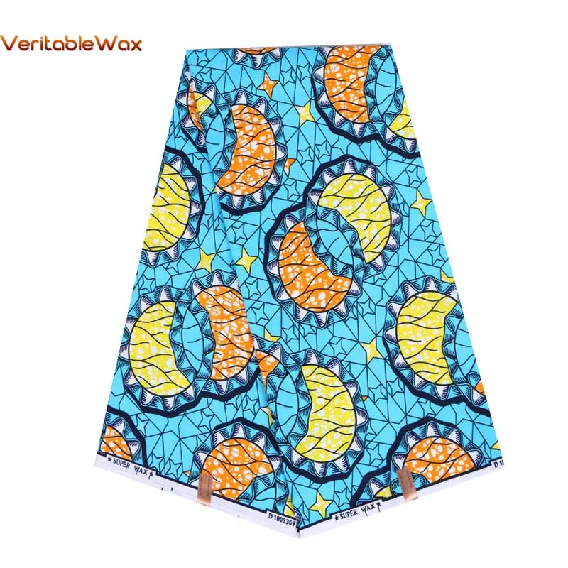 

Ankara African Prints Fabric Guaranteed Real Wax Tissu Ballnoon Patterned 100% Polyester Top Quality for Party Dress Crafts DIY