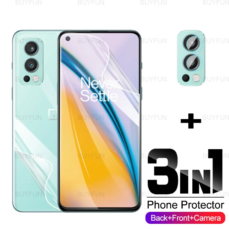 

3in1 Hydrogel Film For OnePlus Nord 2 5G Front + Back Screen Protector Camera Film for oneplus nord2 one plus nord 2 5g 6.43''
