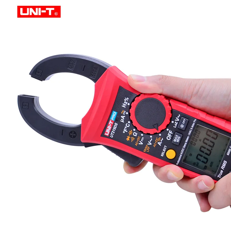 UNI-T UT219E UT219M UT219DS 600A true RMS профессиональные клещи IP54 пыли/водонепроницаемый амперметр, LoZ напряжение HVAC инструмент для ремонта