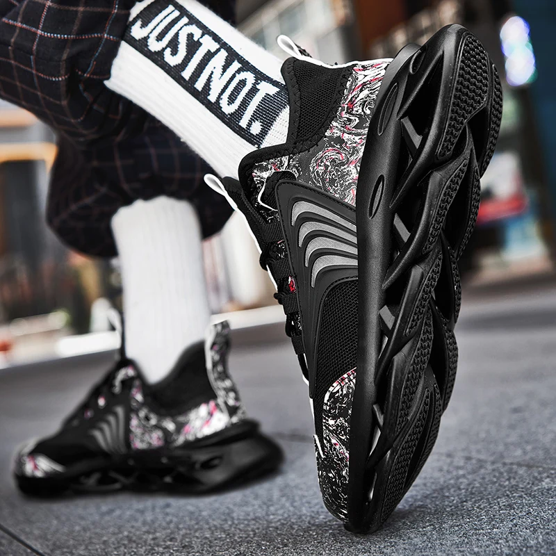 Abhoth Running Shoes Lace-up Sneakers Lightweight Breathable Mesh Sport Shoes Footwear Outdoor Jogging Walking Sneakers for Men