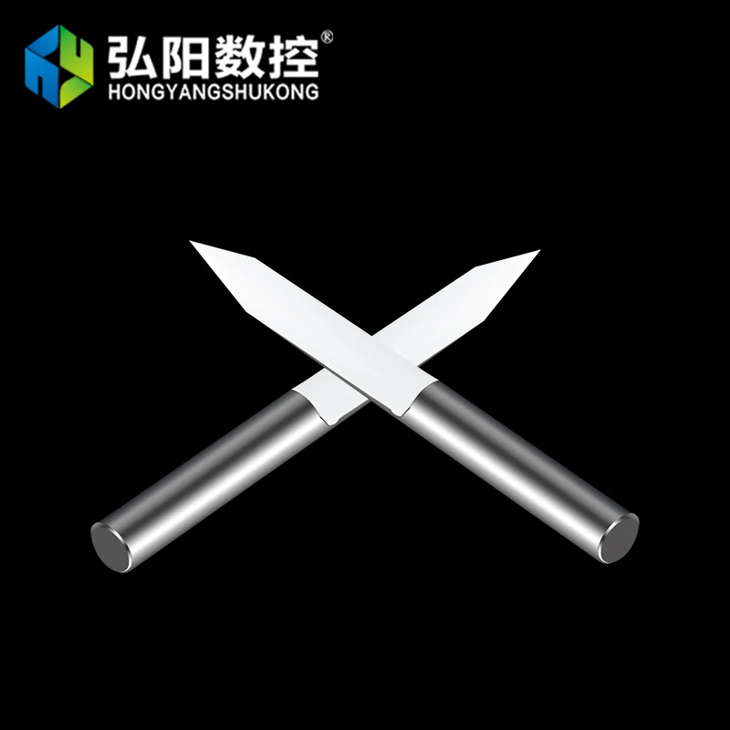Hongyang хвостовик 4 мм ЧПУ фрезы Вольфрам сталь для резьба по дереву машина 10