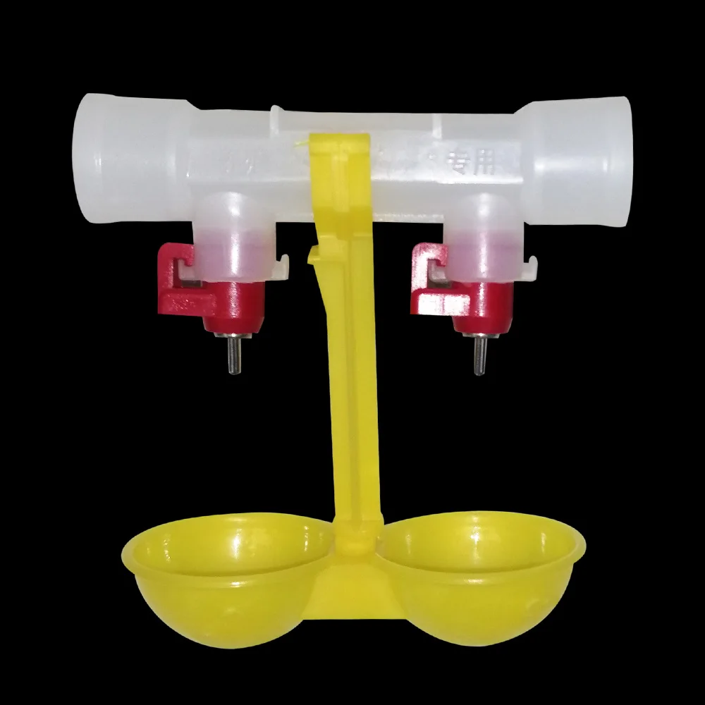 КАПЕЛЬНАЯ поилка для кур двойная подвесные чашки с 25 мм метром 5 шт. цыплят