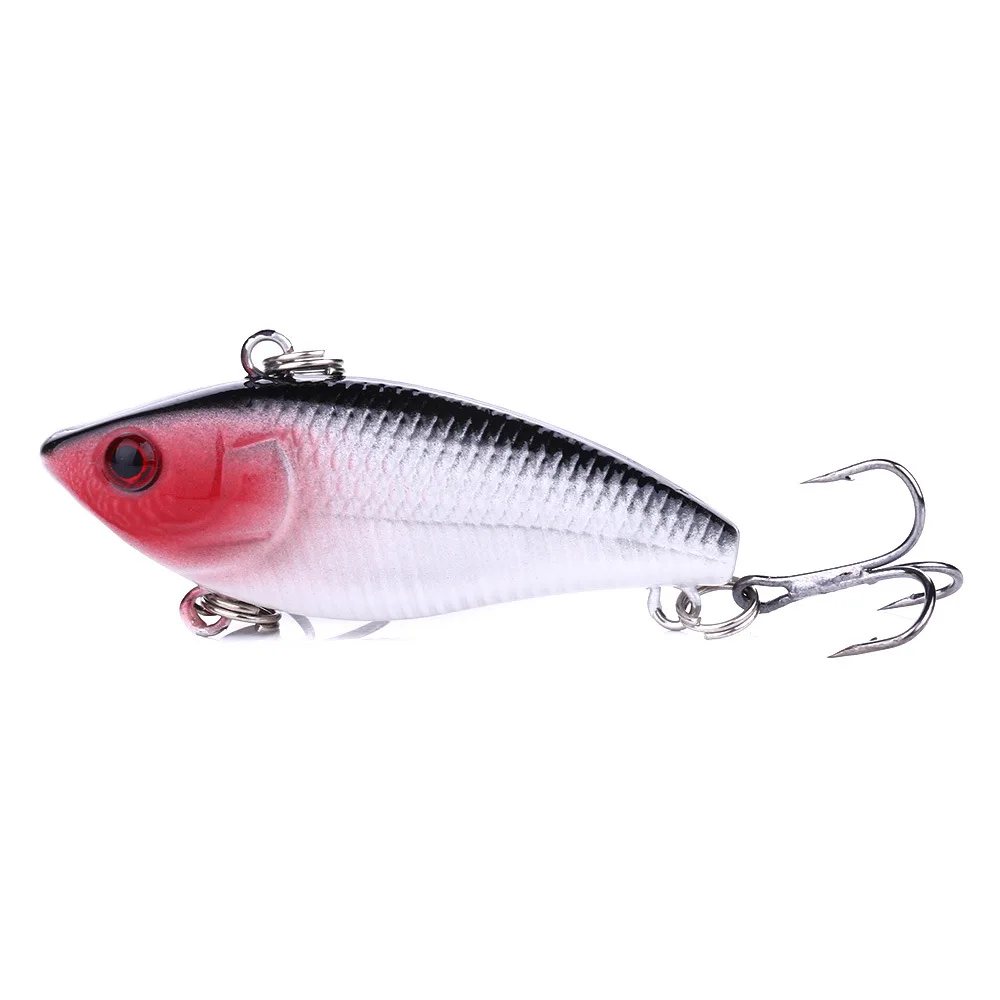 1pcs Hard Sinking Fishing Vibration VIB Lures 5cm 6g High Carbon Steel Treble Hooks Crankbaits Bait Artificial Tackle | Спорт и