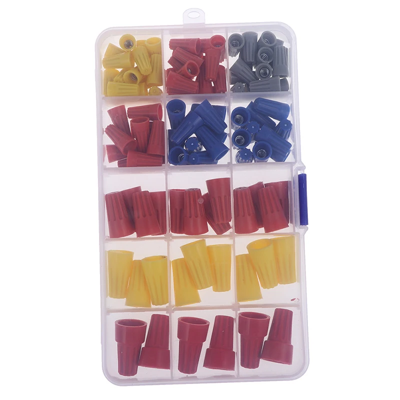 Соединительный винт для электрического провода 102 шт. с пружинной вставкой в