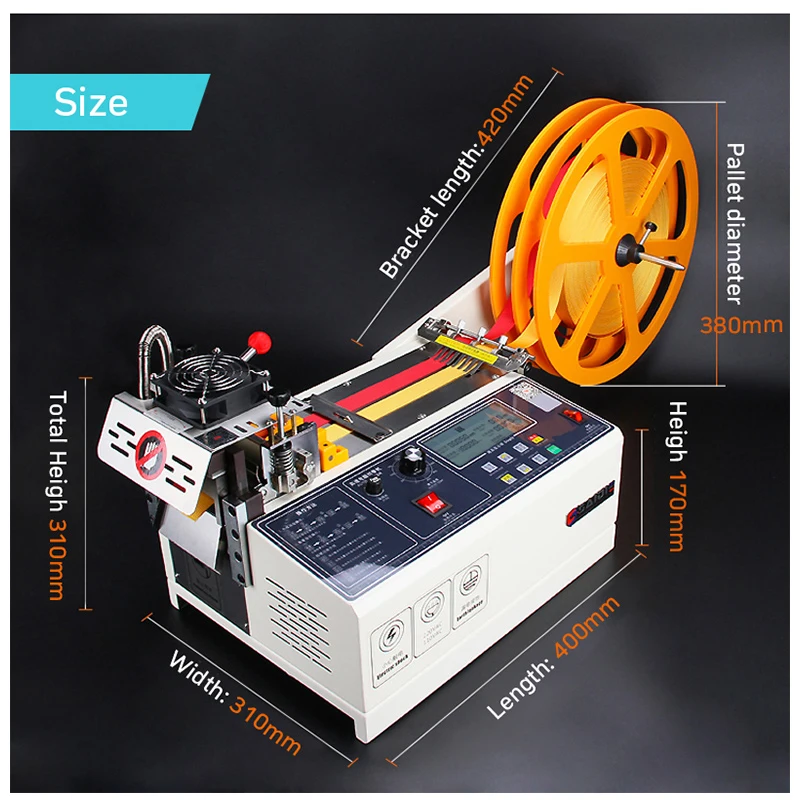 Компьютер с большим экраном автоматическая машина для резки ремней горячей и