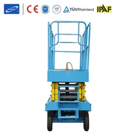 qiyun factory directly 6 m 500kg ac 220v 50hz or customized power portable manual mobile scissor lift for aerial working