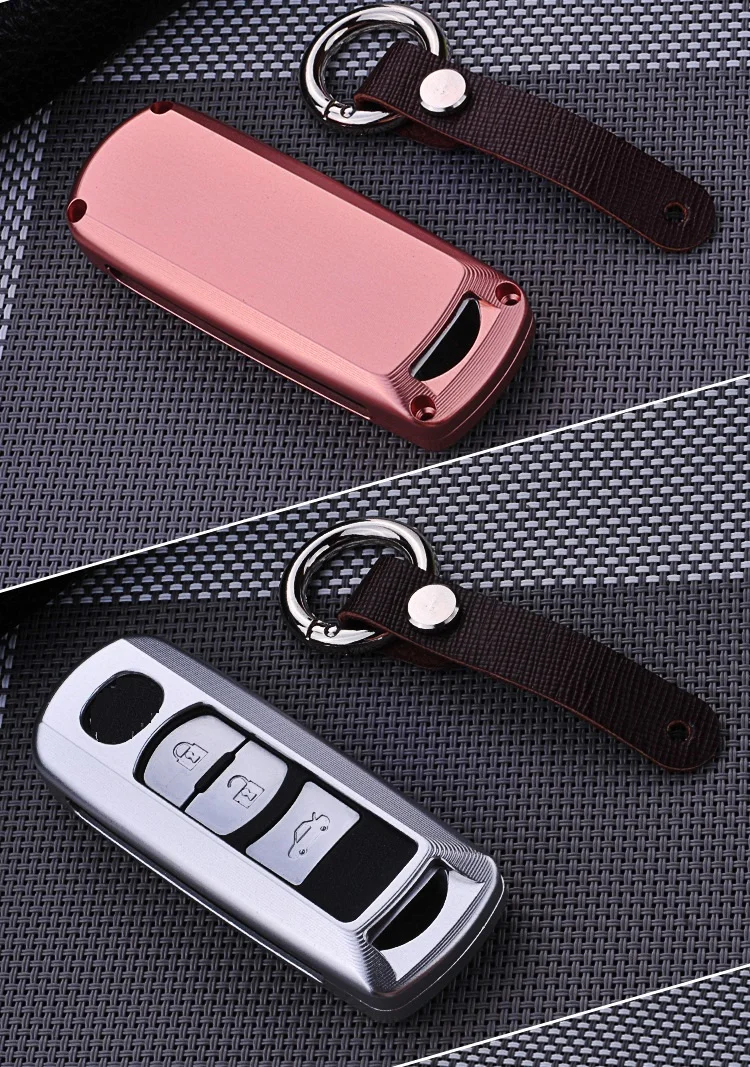 Алюминий сплав оболочки держатель Автомобильный ключ чехол крышка для ключей в