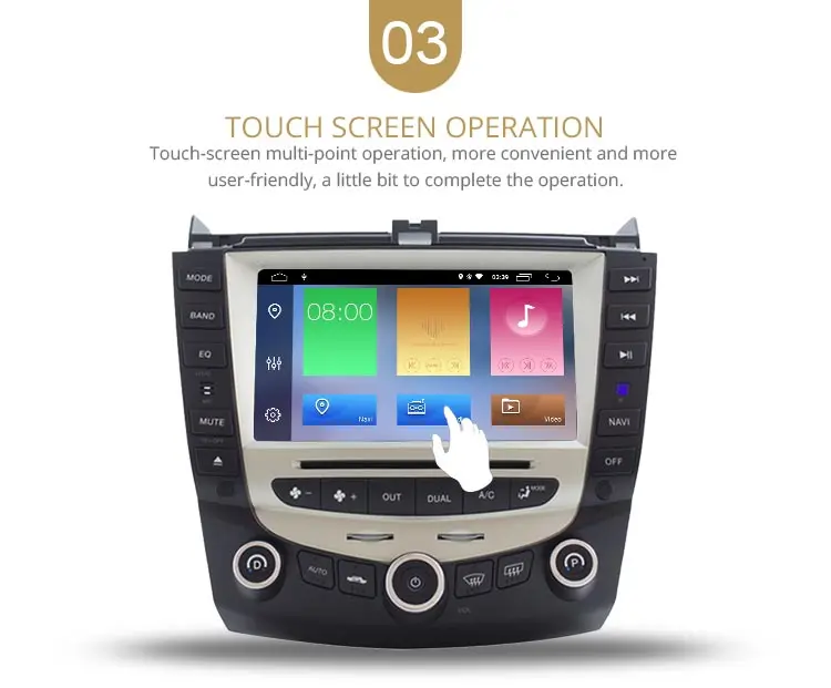 LJDA 7 дюймов 2 Дина fndroid 10 Автомобильный DVD плеер для Honda Accord 2003 2004 2005 2006 2007 Радио Аудио WI-FI Canbus gps навигации BT