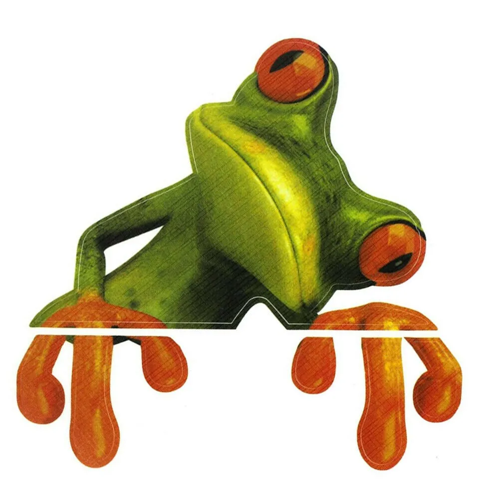 

1PC Funny Green Frog StickerCar Cut Stereo Frog Peep Truck Casement Decal Sticker Automobile Window Decoration Accessories