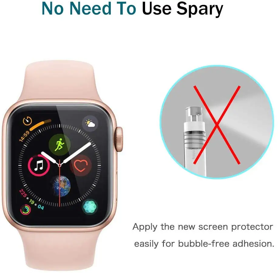 Защита экрана для Apple Watch 38 мм 42 серия 3 2 1 защита от царапин iWatch 40 44 4 5 6 SE мягкая TPU HD