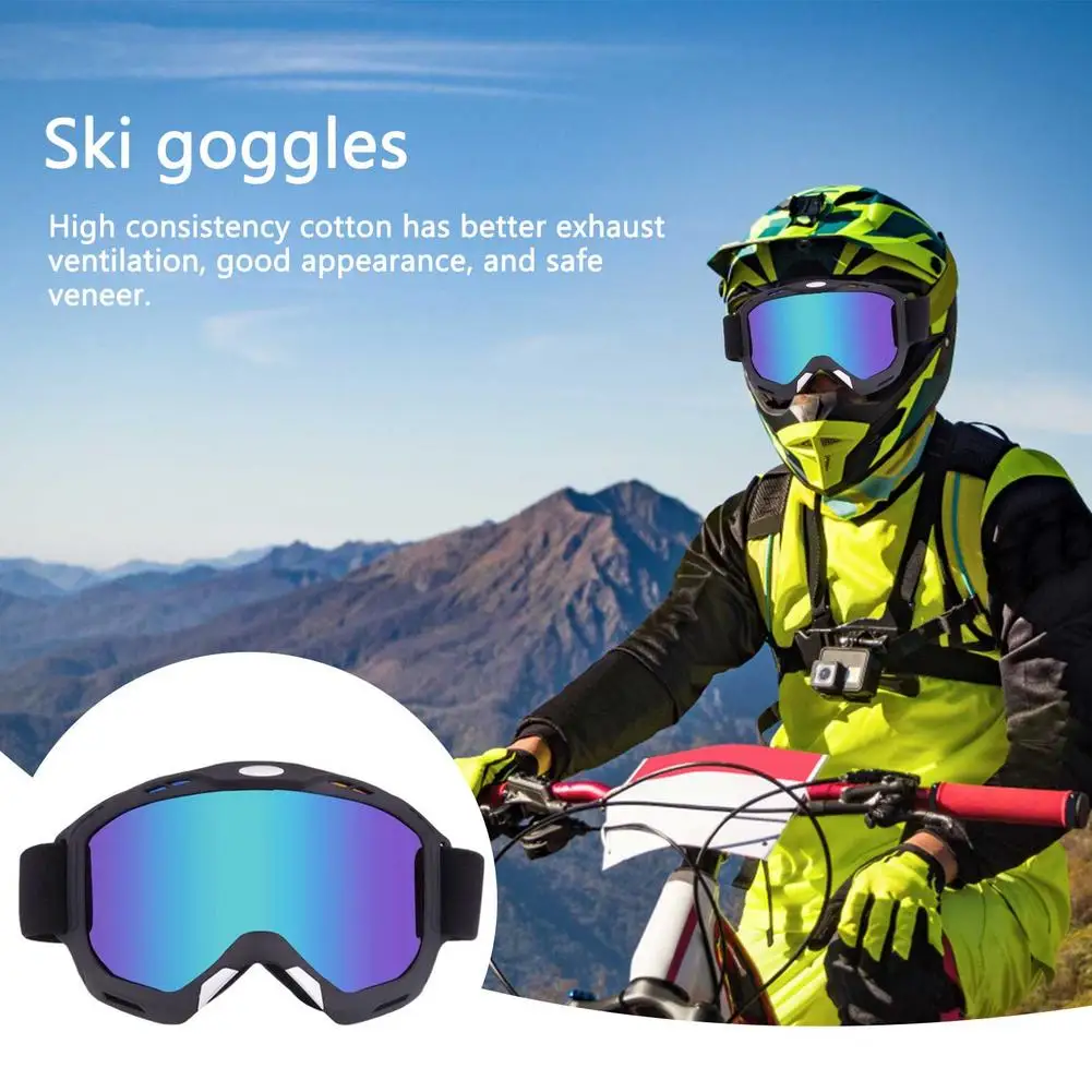 

UV Protection Windproof Ski Glasses Breathable MX Off Road Wide Vision MTB Ski Goggles Motorcycle Helmets Snowboard Goggles