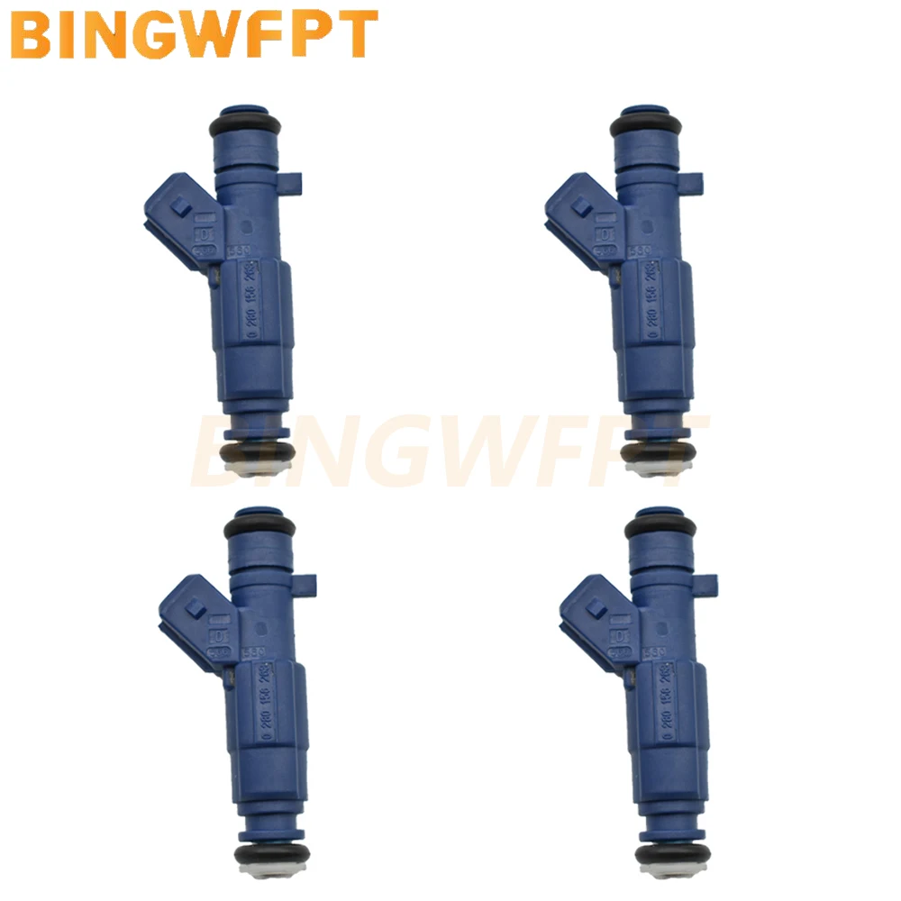 

4X 0280156263 Fuel Injector for Chery Flauta Com Bico Injetor Face 1.3 16v Flex 2010 Em Diante