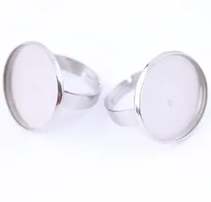 10 шт., регулируемое основание для кольца из нержавеющей стали, диаметр 12 мм, 20 мм, 25 мм