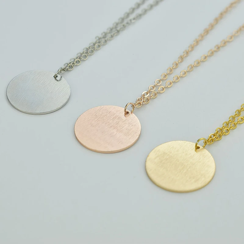 5 шт. металлический кулон с гравировкой основа ожерелья установка DIY лоток рамка