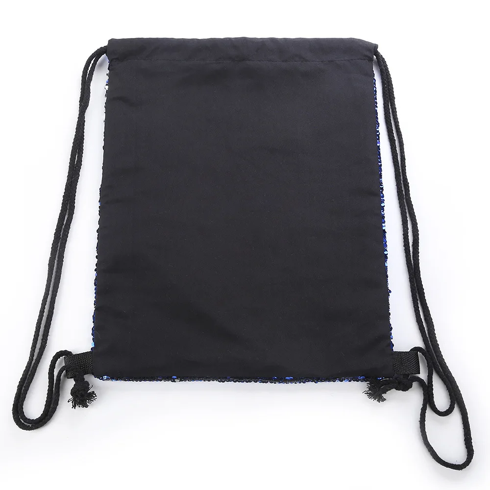 

NewDrawstring Bag Fashion Sequins Women Men Backpack With Beach Shoulder Bag Dor Girl Gift Hot Sale Double Colour