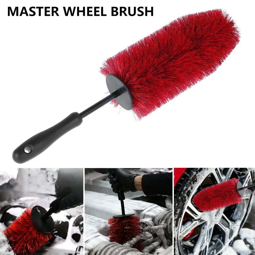 

Auto Detailing Tools Cleaning Brushes For Car ,Rims,Tire ,Spokes Car Universal Wheel Rim Tire Cleaning Brush Soft Bristle Clean