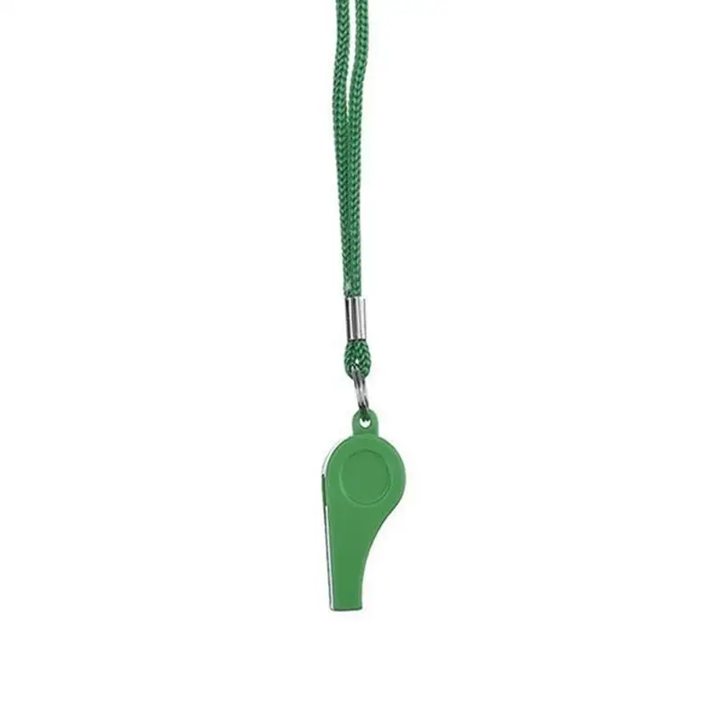 

Practical basketball Football Soccer Sports Referee Emergency Alloy Lanyard Whistle Loud Aluminum Sound Whistle W4J6