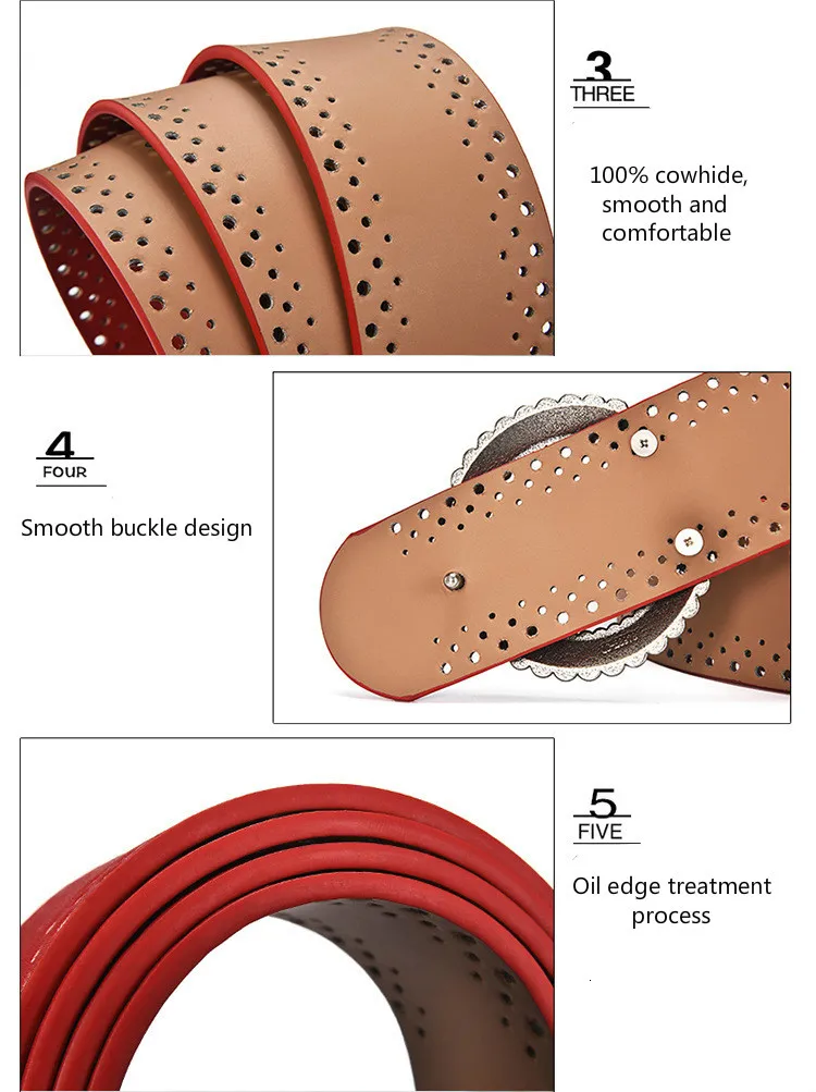 

New 2019 Genuine Leather Jeans Belts For Women Hollow Pressed Flower Luxury Strap Female Belt Gun Gray Buckle