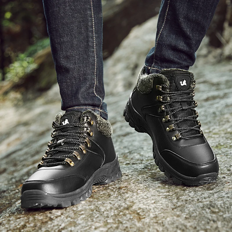 Зимние походные ботинки для мужчин брендовые высококачественные