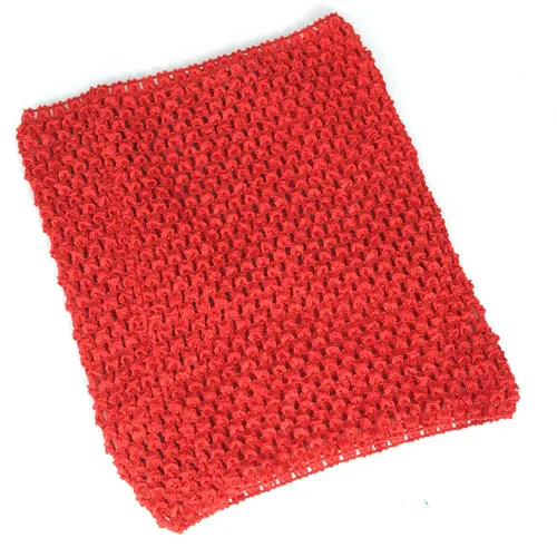 Red 1 шт., 20x23 см, вязаные крючком топы, сделай сам, фатиновая катушка, вязаная эластичная ткань, вязаная крючком на груди, пачка, подарки, повязки на голову, юбка, Швейные аксессуары - Цвет: Red