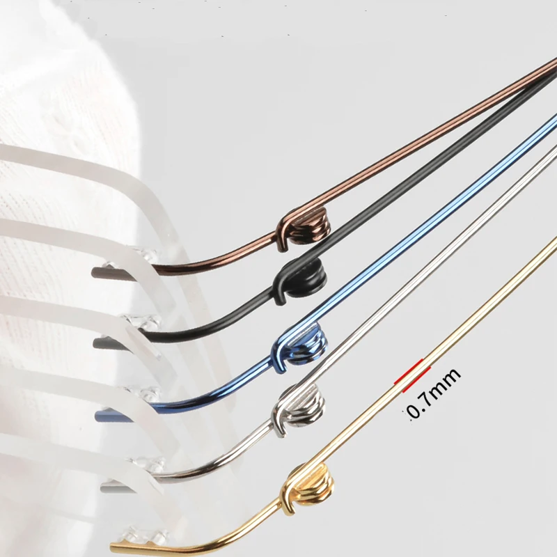 

Prescription Eye Glasses Frames for Women Fashion Glasses with Clear Lenses Rimless Mens Eyeglasses for Computer Mens Glasses