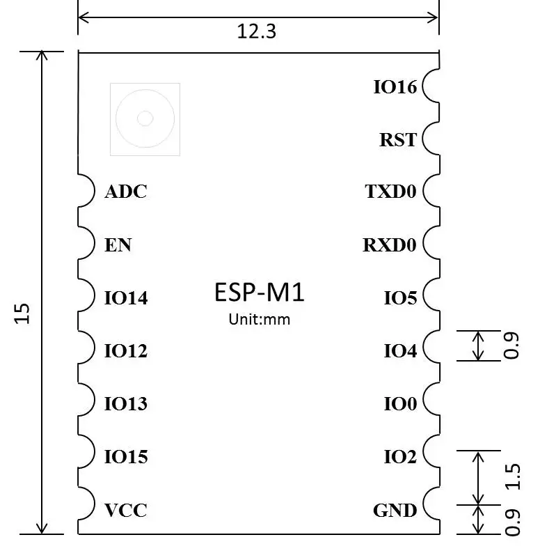 Фотовспышка с внешней антенной последовательный порт модуль Wi-Fi ESP8285 фотовспышка
