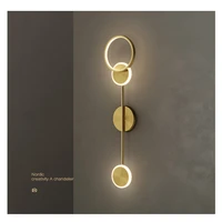 artpad nordic luxury indoor wall lamp led for bedroom bedside background gold iron decoration creative wall sconce 220v